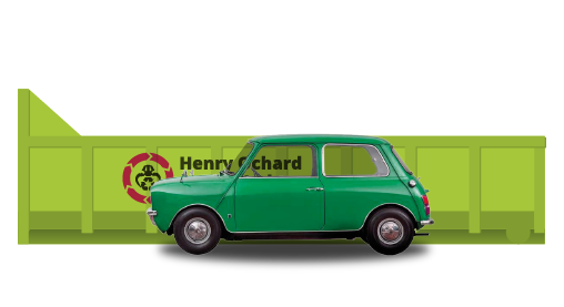 Our 20 yard skip - part of Henry Orchard and Sons commercial waste disposal services