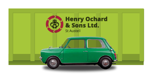 Our 40 yard skip - part of Henry Orchard and Sons commercial waste disposal services
