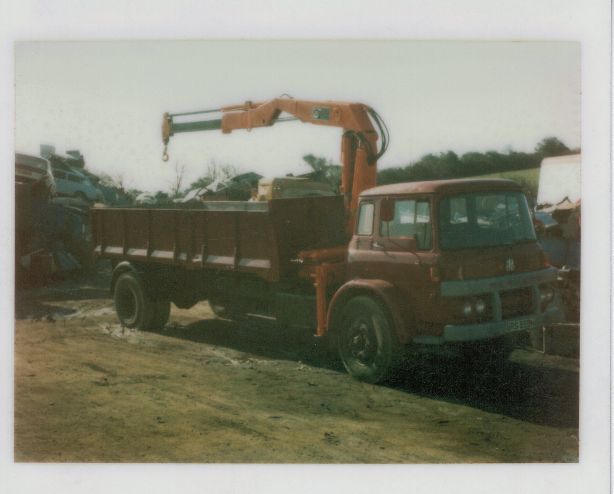 The scrap metal yard in 1980: a Bedford TK used for collecting metal.