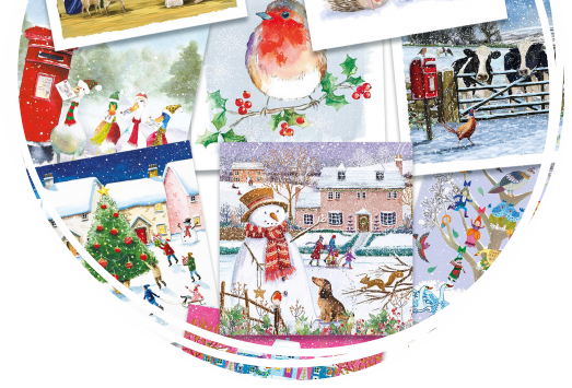 A selection of Children's Hospice SW Christmas cards